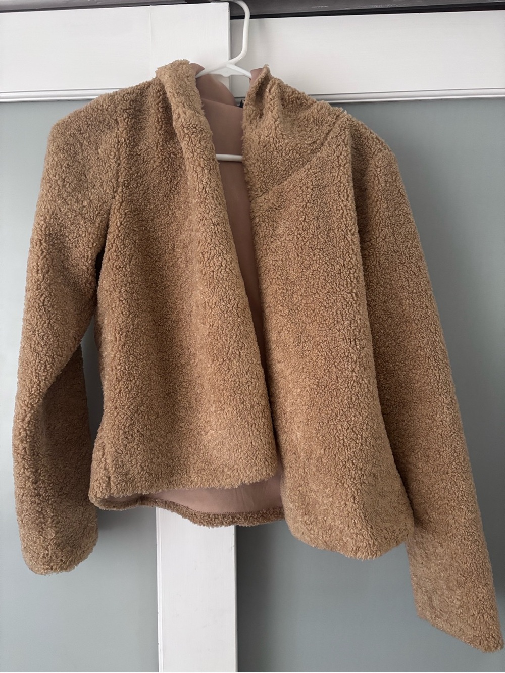 Cozy-Sherpa Teddy Jacket - Camel